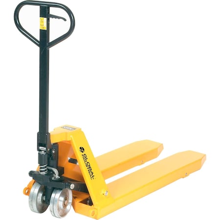 Global Industrial High-Capacity Pallet Jack Truck, 23 x 45-1/2, 11,000 Lb. Capacity 241637